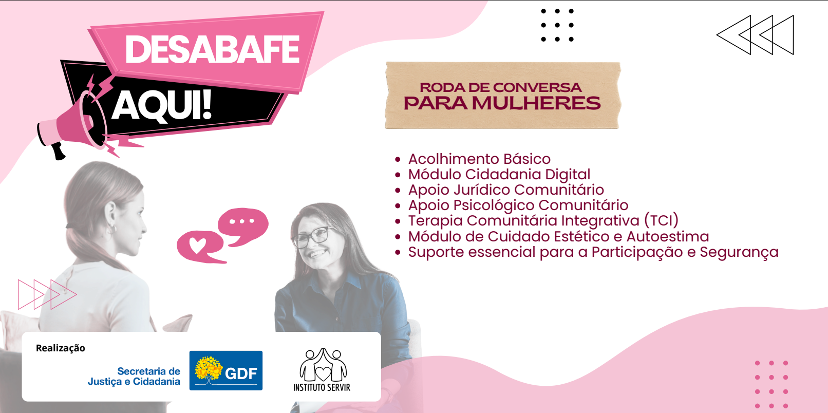 roda de conversa, projeto social em Sobradinho II